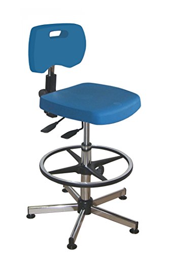 Kango 7NG40GHLP01512 Asynchronous Chair, Chrome 5-Branch Reinforced Base with Glides von Kango