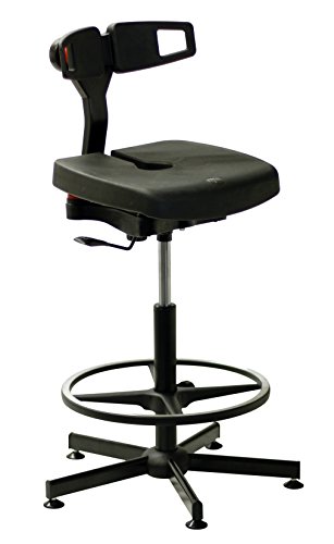 Kango 7NK91NHDP01905 Polyurethane Seat with Chrome Gas-Lift Column, Concept Auto-Adaptive von Kango