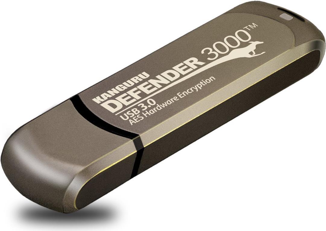 Kanguru Encrypted Defender 3000 - USB-Flash-Laufwerk - verschlüsselt - 512 GB - USB 3.2 Gen 1 - FIPS 140-2 Level 3 - TAA-konform (KDF3000-512G) von Kanguru