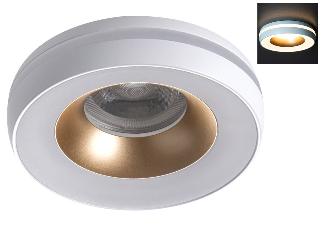 Kanlux Deckenleuchte Einbau Downlight ELICEO DSO W/G weiss gold rund Kanlux Deckenleuchte Einbau Downlight ELICEO DSO W/G weiss gold rund von Kanlux