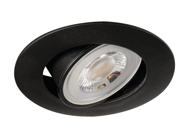 Kanlux Downlight FIZU LED 4,8W Rahmen schwarz schwenkbar warmweiss von Kanlux