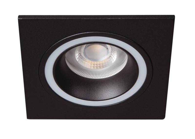 Kanlux Einbaustrahler Deckenleuchte Downlight FELINE DSL B-B schwarz matt eckig doppelter Lichtaustritt von Kanlux