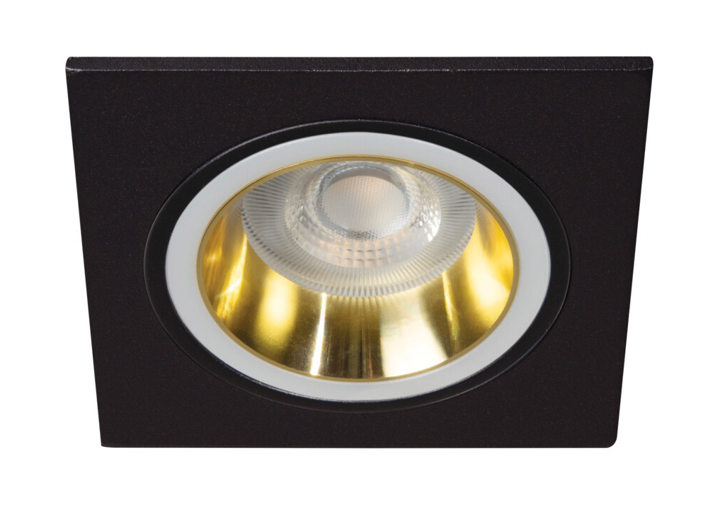 Kanlux Einbaustrahler Deckenleuchte Downlight FELINE DSL G-B schwarz matt gold eckig doppelter Lichtaustritt Kanlux Einbaustrahler Deckenleuchte Downlight FELINE DSL G-B schwarz matt gold eckig doppelter Lichtaustritt von Kanlux