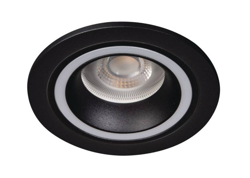 Kanlux Einbaustrahler Deckenleuchte Downlight FELINE DSO B-B schwarz matt doppelter Lichtaustritt von Kanlux