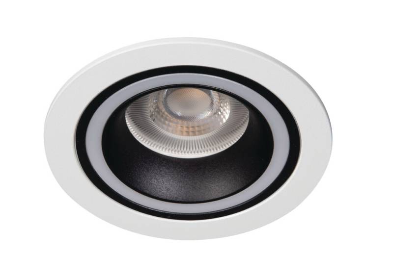 Kanlux Einbaustrahler Deckenleuchte Downlight FELINE DSO B-W weiß schwarz matt doppelter Lichtaustritt von Kanlux