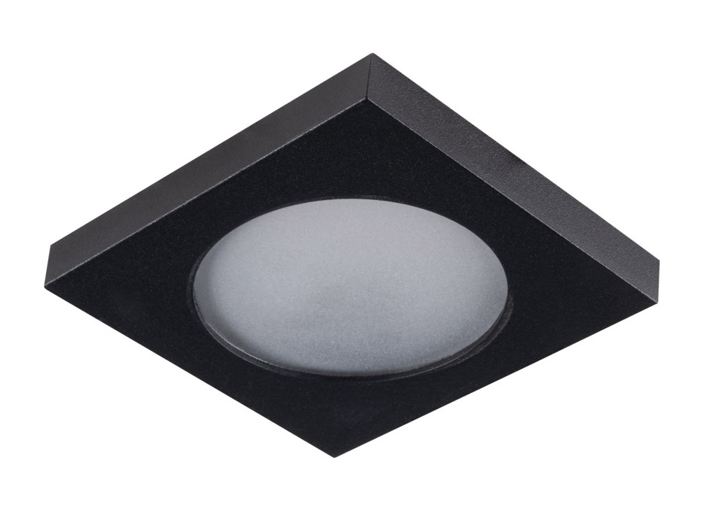 Kanlux Einbaustrahler FLINI schwarz matt eckig für Feuchträume IP44, mattes Frontglas Kanlux Einbaustrahler FLINI schwarz matt eckig für Feuchträume IP44, mattes Frontglas von Kanlux