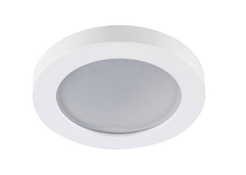 Kanlux Einbaustrahler FLINI weiss matt rund für Feuchträume IP44, mattes Frontglas von Kanlux