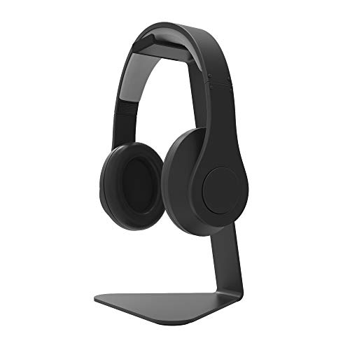 Kanto H1 Universal Headphone Stand with Curved Silicone Padding | Black von Kanto