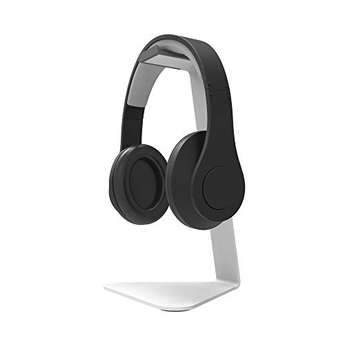 Kanto H1W Universal Headphone Stand with Curved Silicone Padding | White von Kanto