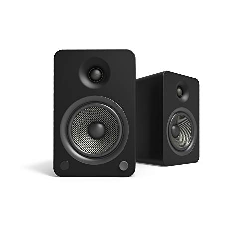 Kanto YU6 Powered Bookshelf Speakers with Bluetooth and Phono Preamp | 5.25" Kevlar Driver | 200W Peak Power | Pair | Matte Black von Kanto