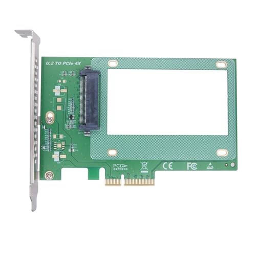 PCIE auf U.2 Adapter PCI Express 3.0 auf U.2 NVME SFF-8639 2,5 Zoll SSD Erweiterungskartenkonverter 32 S für Desktop-Speed-Datenübertragung von Kaohxzklcn