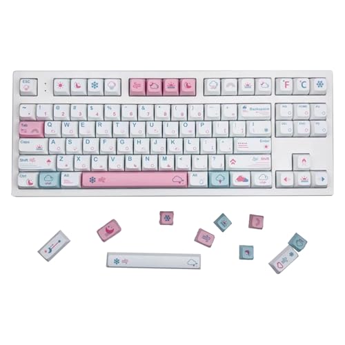 XDA-Profil-Tastenkappen-Set für Spiele, mechanische Tastaturen, DIY, nur personalisierbar, japanische Tastenkappen, Tastaturzubehör, stilvolle Tastenkappen von Kaohxzklcn