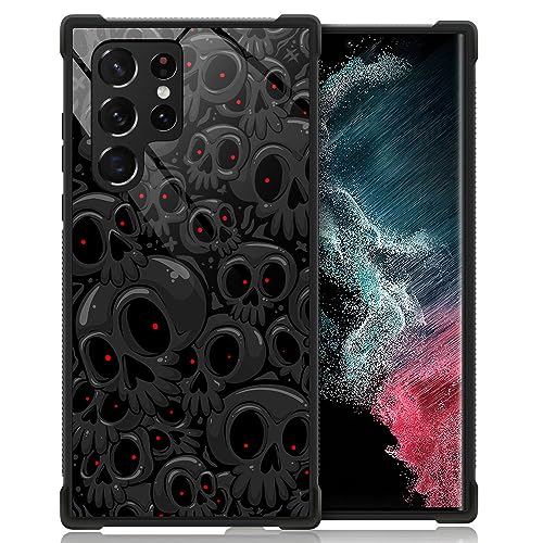 Kapadiy Kompatibel mit Samsung Galaxy S23 Ultra, Totenkopf-Rot, Halloween-Airbag-Schutzhülle für Samsung Galaxy S23 Ultra, Fallschutz Kapadiy Kompatibel mit Samsung Galaxy S23 Ultra, Totenkopf-Rot, Halloween-Airbag-Schutzhülle für Samsung Galaxy S23 Ultra, Fallschutz von Kapadiy