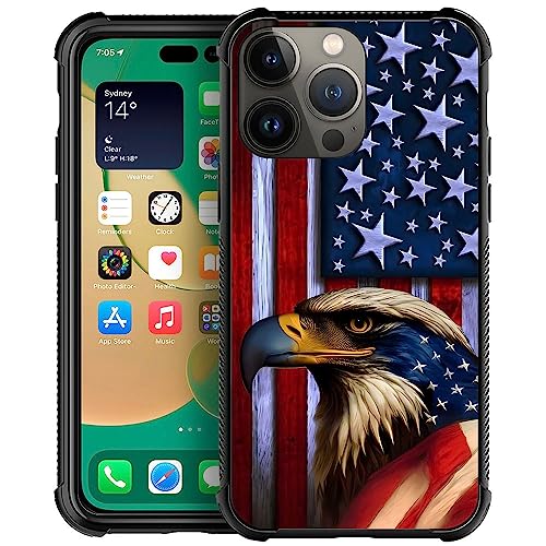 Kapadiy Kompatibel mit iPhone 15 Pro Max, Adler Love American Flag Four Airbag für iPhone 15 Pro Max, Fallschutz Kapadiy Kompatibel mit iPhone 15 Pro Max, Adler Love American Flag Four Airbag für iPhone 15 Pro Max, Fallschutz von Kapadiy