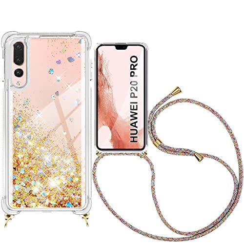Kaply Handykette für Huawei P20 Pro Hülle mit Band,Handyhülle Glitzer Treibsand Necklace Silikon Stoßfest mit Kordel Umhängenband-Silber Kaply Handykette für Huawei P20 Pro Hülle mit Band,Handyhülle Glitzer Treibsand Necklace Silikon Stoßfest mit Kordel Umhängenband-Silber von Kaply