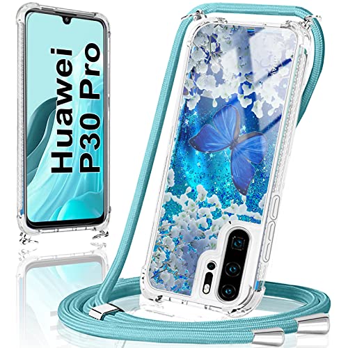 Kaply Handykette für Huawei P30 Pro Hülle mit Band,Handyhülle Huawei P30 Pro mit Kette Glitzer Case Treibsand Necklace Silikon Stoßfest Flüssig Schutzhülle mit Kordel Umhängenband Schnur Kaply Handykette für Huawei P30 Pro Hülle mit Band,Handyhülle Huawei P30 Pro mit Kette Glitzer Case Treibsand Necklace Silikon Stoßfest Flüssig Schutzhülle mit Kordel Umhängenband Schnur von Kaply