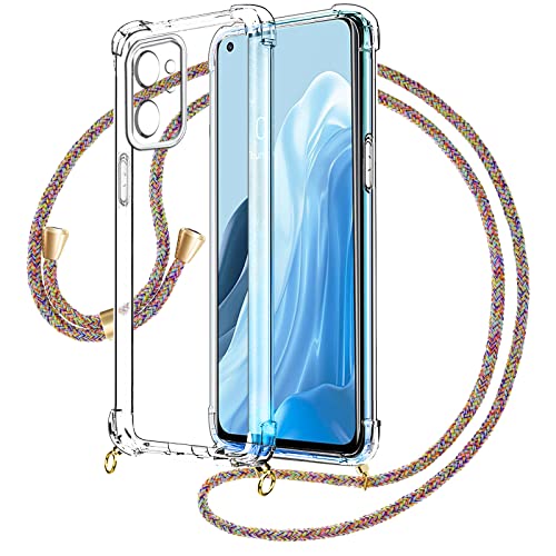 Kaply Handykette für Oppo Find X5 Lite 5g Hülle mit Band zum Umhängen,Handyhülle mit Kette Glitzer Transparent TPU Case-Rainbow. Kaply Handykette für Oppo Find X5 Lite 5g Hülle mit Band zum Umhängen,Handyhülle mit Kette Glitzer Transparent TPU Case-Rainbow. von Kaply