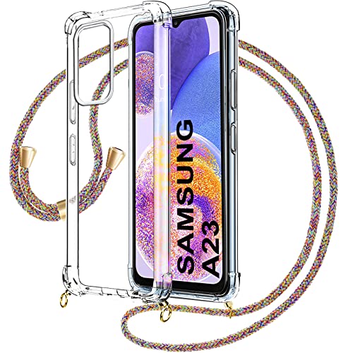 Kaply Handykette für Samsung Galaxy A23 Hülle mit Band,Handyhülle Samsung Galaxy A23 mit Kette Transparent TPU Silikon Stoßfest Schutzhülle zum Umhängen Durchsichtig Case mit Schnur Kaply Handykette für Samsung Galaxy A23 Hülle mit Band,Handyhülle Samsung Galaxy A23 mit Kette Transparent TPU Silikon Stoßfest Schutzhülle zum Umhängen Durchsichtig Case mit Schnur von Kaply