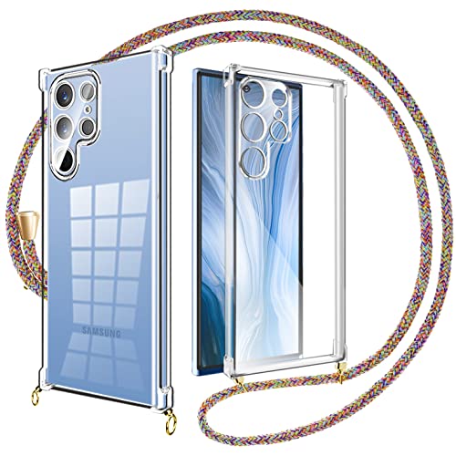 Kaply Handykette kompatibel mit Samsung Galaxy S22 Ultra Handyhülle mit Band zum Umhängen,Handyhülle Case mit Kette in Regenbogen Kaply Handykette kompatibel mit Samsung Galaxy S22 Ultra Handyhülle mit Band zum Umhängen,Handyhülle Case mit Kette in Regenbogen von Kaply