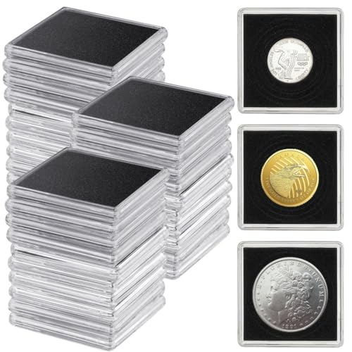 Kapmore Coin Snap Holders, 30 Pcs Silver Dollar Coin Holders, Coin Collection Display Acrylic Cases, Half Dollar Coin Organizer Boxes for 0.83/1.06/1.18/1.38/1.57in Coins Kapmore Coin Snap Holders, 30 Pcs Silver Dollar Coin Holders, Coin Collection Display Acrylic Cases, Half Dollar Coin Organizer Boxes for 0.83/1.06/1.18/1.38/1.57in Coins von Kapmore