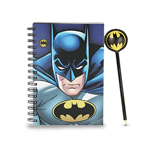 Batman Rage-Geschenkbox mit Notizbuch und Fashion Bleistift, Blau von Karactermania