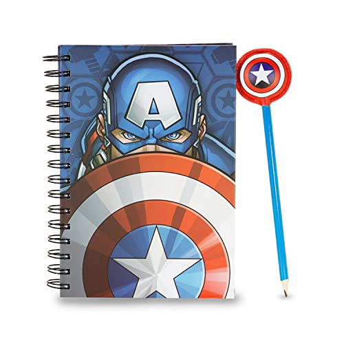 Captain America Patriot-Geschenkbox mit Notizbuch und Fashion Bleistift, Mehrfarbig von Karactermania