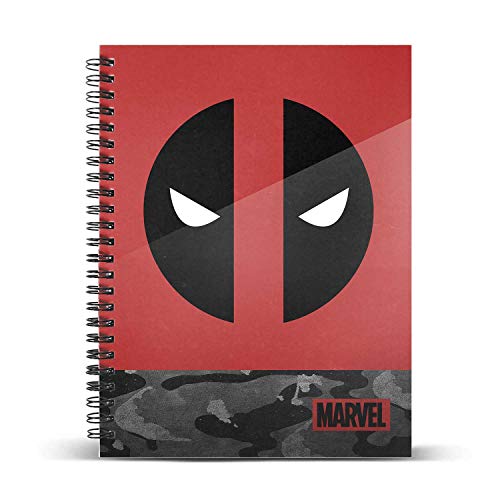 Deadpool Rebel-DIN A5 Rasterpapier Notizbuch von Karactermania
