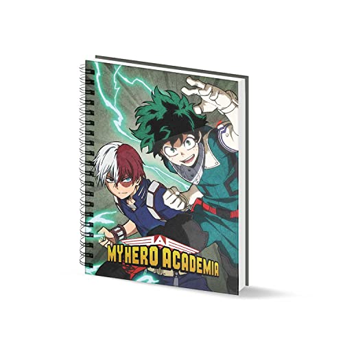 My Hero Academia Battle-A5 Notizbuch Rasterpapier, Militärgrün von Karactermania