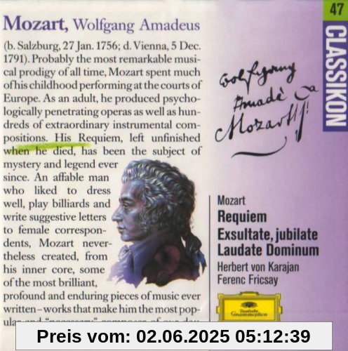 Mozart:Requiem/Exsultate Mozart:Requiem/Exsultate von Herbert von Karajan
