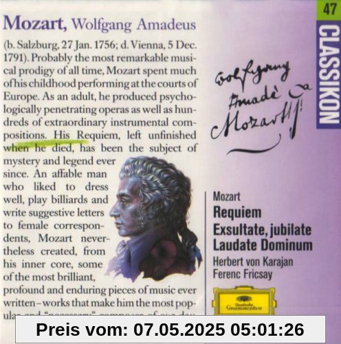 Mozart:Requiem/Exsultate von Herbert von Karajan