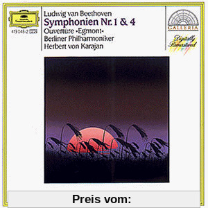 Sinfonien 1 und 4 / Egmont-Ouvertüre von Karajan, Herbert Von