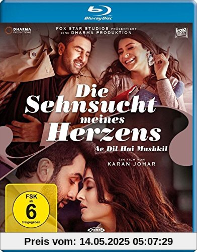 Die Sehnsucht meines Herzens - Ae Dil Hai Mushkil (Blu-ray) von Karan Johar