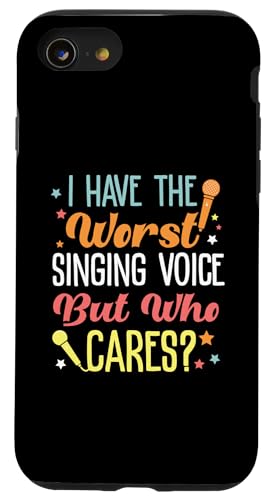 Das schlechteste Karaoke-Design mit Singstimme Hülle für iPhone SE (2020) / 7 / 8 von Karaoke Designs For Karaoke King And Queen