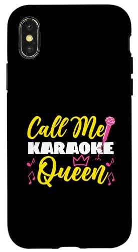 Karaoke-Design für Karaoke-Königinnen Hülle für iPhone X/XS Karaoke-Design für Karaoke-Königinnen Hülle für iPhone X/XS von Karaoke Designs For Karaoke King And Queen