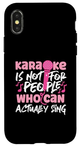 Karaoke singt eigentlich Design für Mädchen und Frauen Hülle für iPhone X/XS Karaoke singt eigentlich Design für Mädchen und Frauen Hülle für iPhone X/XS von Karaoke Designs For Karaoke King And Queen