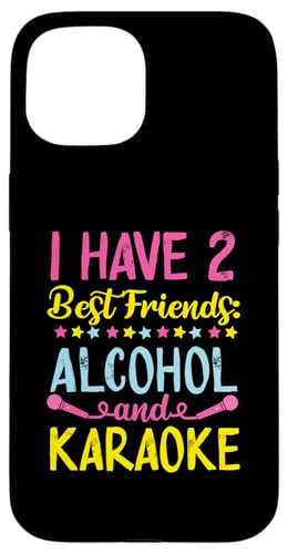 My 2 Best Friends Karaoke-Design für Mikrofon- und Bierliebhaber Hülle für iPhone 15 von Karaoke Designs For Karaoke King And Queen