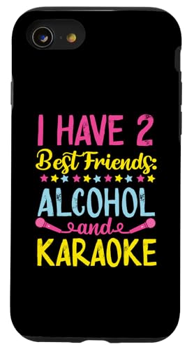 My 2 Best Friends Karaoke-Design für Mikrofon- und Bierliebhaber Hülle für iPhone SE (2020) / 7 / 8 von Karaoke Designs For Karaoke King And Queen