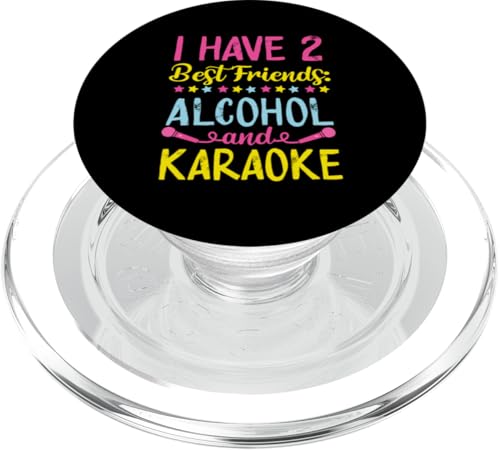 My 2 Best Friends Karaoke-Design für Mikrofon- und Bierliebhaber PopSockets PopGrip für MagSafe von Karaoke Designs For Karaoke King And Queen
