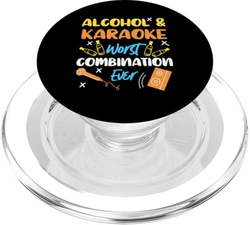Schlechteste Kombination Karaoke und Alkohol für Karaoke-Süchtige PopSockets PopGrip für MagSafe Schlechteste Kombination Karaoke und Alkohol für Karaoke-Süchtige PopSockets PopGrip für MagSafe von Karaoke Designs For Karaoke King And Queen