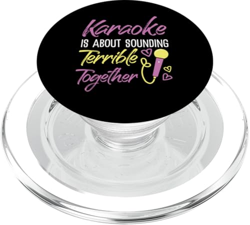 Schrecklich klingendes Karaoke-Design für Comedian Sänger PopSockets PopGrip für MagSafe Schrecklich klingendes Karaoke-Design für Comedian Sänger PopSockets PopGrip für MagSafe von Karaoke Designs For Karaoke King And Queen