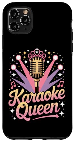 Karaoke Queen Karaoke Sänger Mikrofon Karaoke Hülle für iPhone 11 Pro Max von Karaoke Enthusiast Designs for Karaoke Nights
