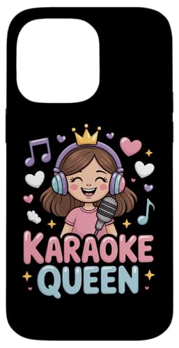 Karaoke Queen Karaoke Sänger Mikrofon Karaoke Hülle für iPhone 14 Pro Max von Karaoke Enthusiast Designs for Karaoke Nights