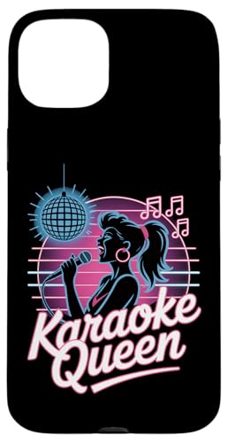 Karaoke Queen Karaoke Sänger Mikrofon Karaoke Hülle für iPhone 15 Plus von Karaoke Enthusiast Designs for Karaoke Nights