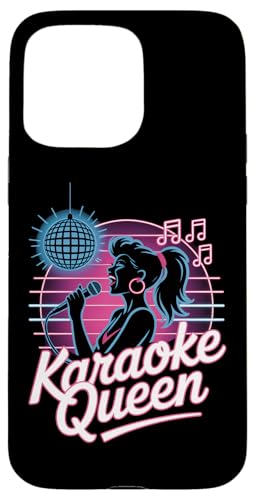 Karaoke Queen Karaoke Sänger Mikrofon Karaoke Hülle für iPhone 15 Pro Max von Karaoke Enthusiast Designs for Karaoke Nights