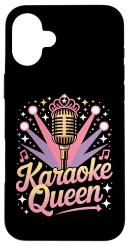 Karaoke Queen Karaoke Sänger Mikrofon Karaoke Hülle für iPhone 16 Plus von Karaoke Enthusiast Designs for Karaoke Nights
