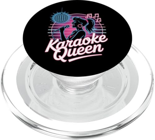 Karaoke Queen Karaoke Sänger Mikrofon Karaoke PopSockets PopGrip für MagSafe Karaoke Queen Karaoke Sänger Mikrofon Karaoke PopSockets PopGrip für MagSafe von Karaoke Enthusiast Designs for Karaoke Nights