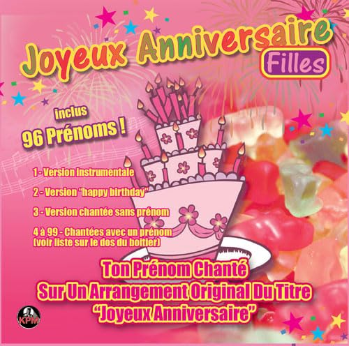 CD Joyeux Anniversaire 96 Prénoms Filles von Karaoké Paris Musique