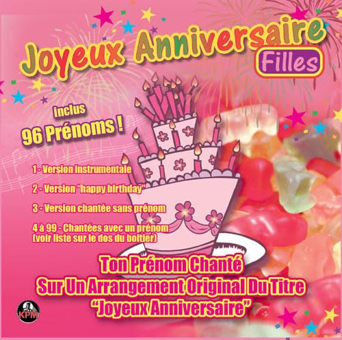 CD Joyeux Anniversaire 96 Prénoms Filles CD Joyeux Anniversaire 96 Prénoms Filles von Karaoké Paris Musique