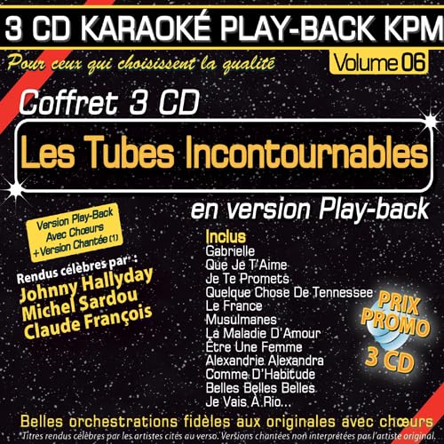 Coffret 3 CD Karaoké Play-Back KPM ''Les Tubes Incontournables'' von Karaoké Paris Musique