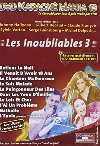 DVD Karaoké Mania Vol.16 ''Les Inoubliables 3'' DVD Karaoké Mania Vol.16 ''Les Inoubliables 3'' von Karaoke Paris Musique